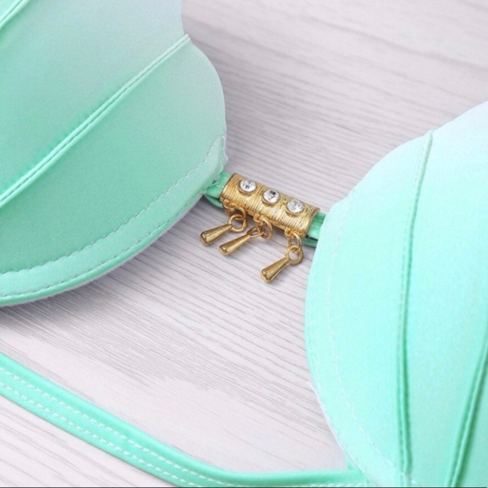 🐠2x HP!🐠Mint Green Ombré Sexy Shell Bikini Set🐠 - Picture 4 of 8